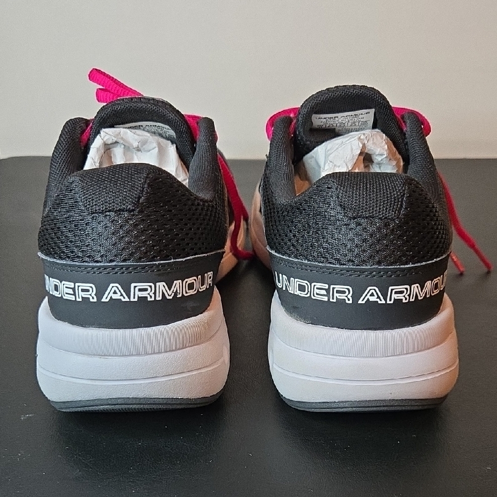 Under Armour Black Sneakers with Pink Highlights - Picture 3 of 8